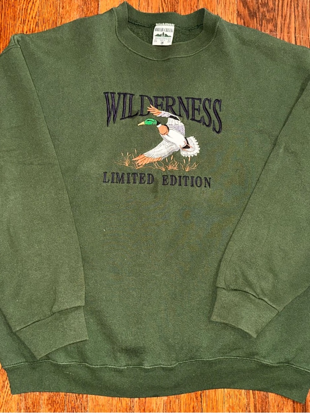 XL Vintage 90s Wilderness Limited Edition Duck Dark Green Gorpcore Crewneck
